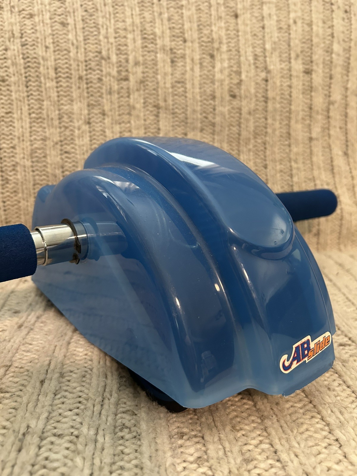 The Original Ab Slide Abdominal Roller Workout Exercise Machine Blue Vintage