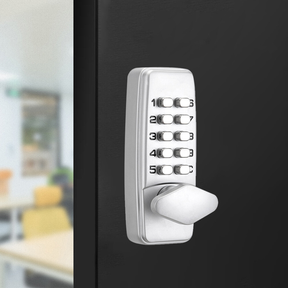 Mechanical Door Lock Keyless Knob Keypad Digital Code Password Entry Combination