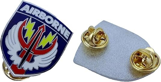 1PCS US ARMY AIRBORNE COMMAND DIVISION DRESS LAPEL PIN BADGE