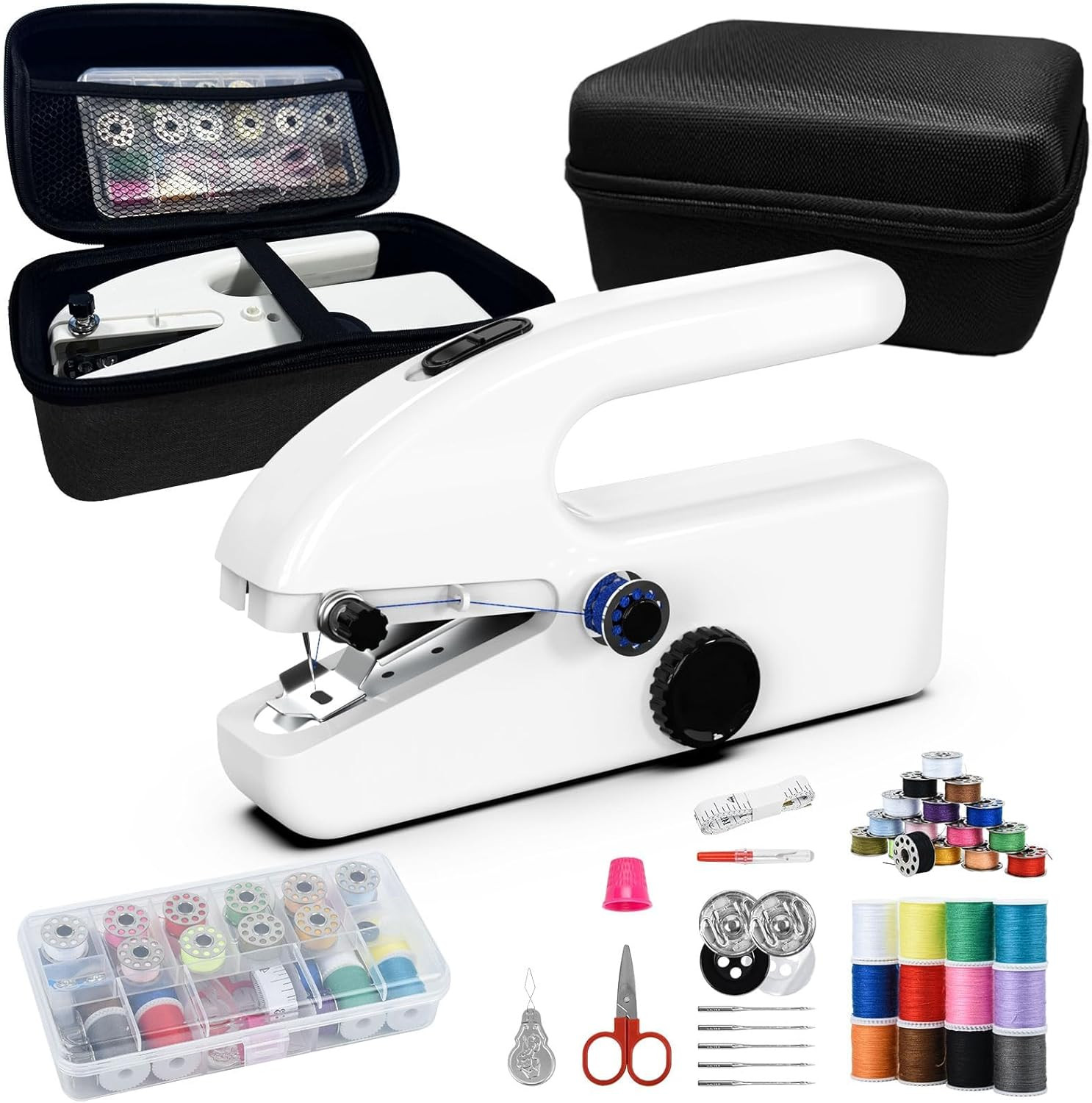 Experiencia de costura unica maquina mano con caja almacenamiento portatil kit
