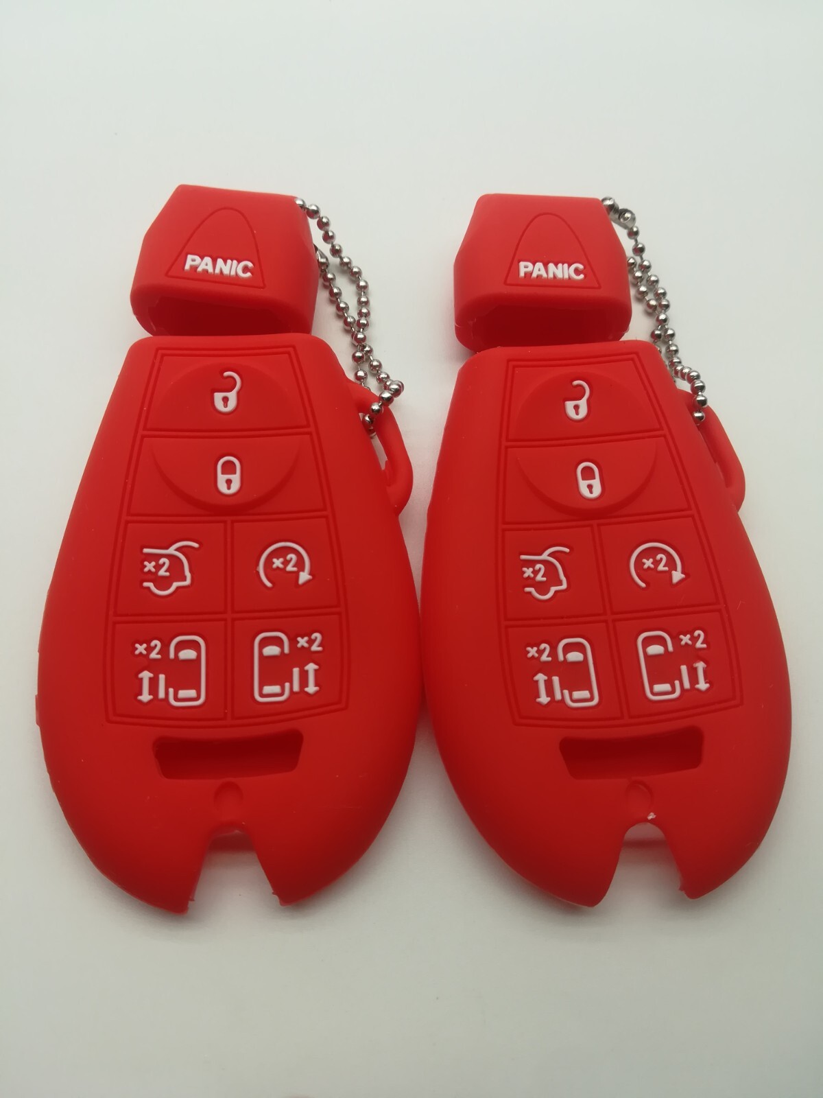 2*Silicone Fob Remote Key Cover for CHRYSLER TOWN&COUNTRY DODGE GRAND CARAVAN VW