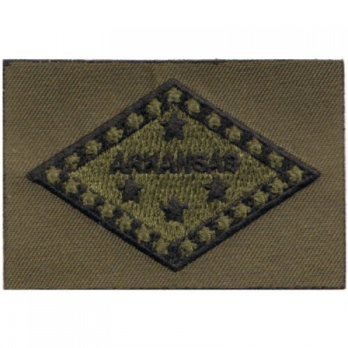 State Flag- Arkansas Olive Biker Patch vest jacket harley motorcycle USA