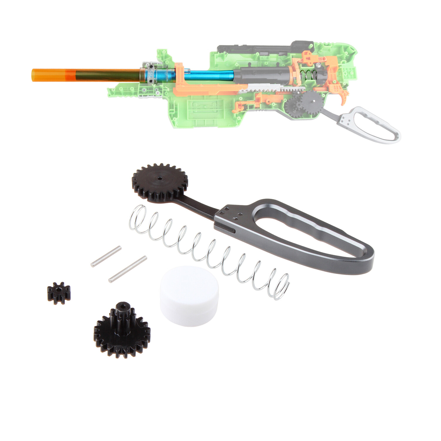 Worker Upgrade Gear wheel Pull Rod Kits Metal for SlingFire