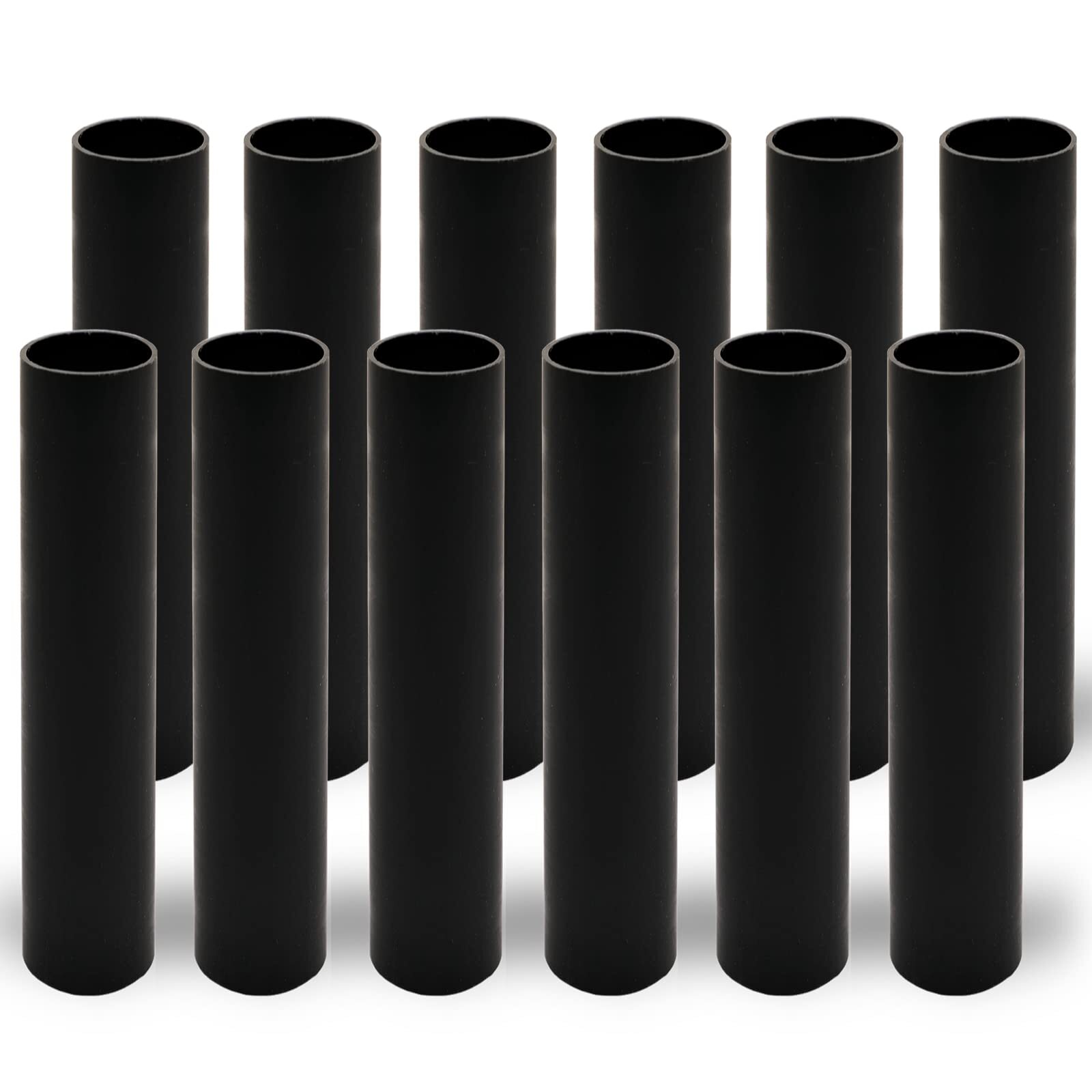 12 Pack 7 Inch Plastic Candle Cover Sleeves Chandelier Socket Candelabra Base