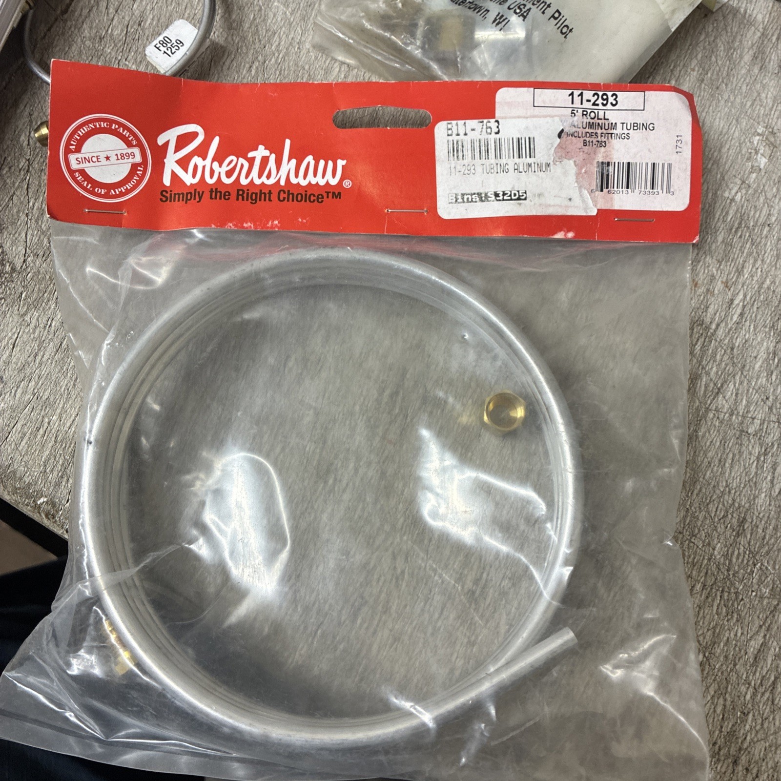 Robertshaw 11-293 Replacement Tubing Kit, Lp/Ng, 60 In L., Cut To Length