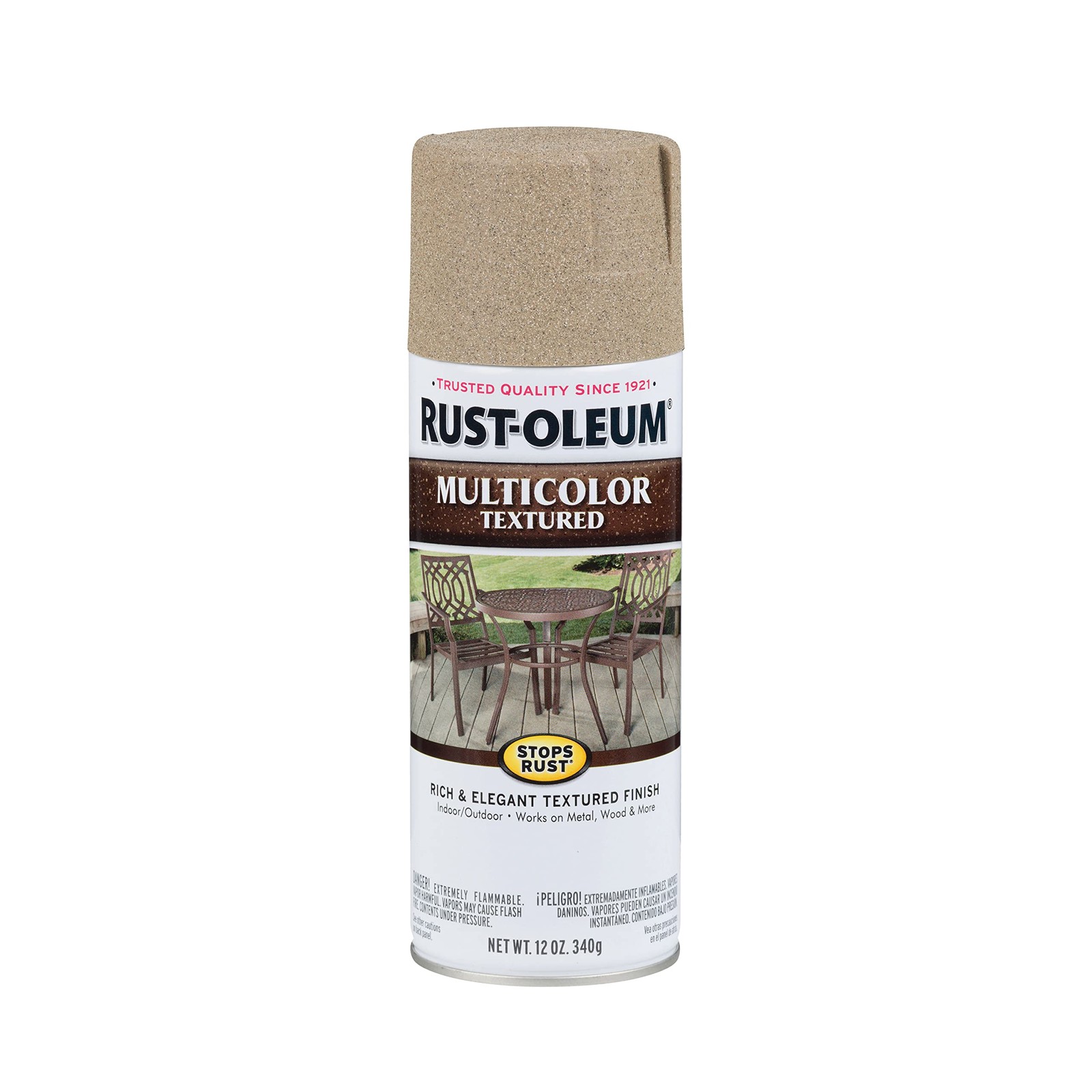 Rust Oleum 223524 12Oz Desert Bisque Textured Spray Paint Indoor Outdoor Use