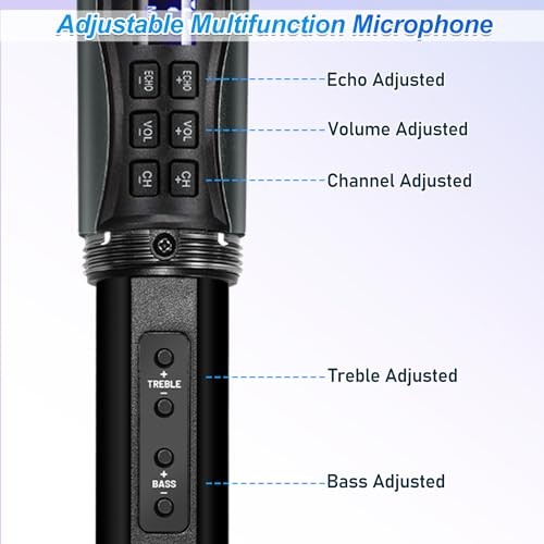 Bluetooth Rechargeable Microphone Karaoke System with Rechargeable Microphone