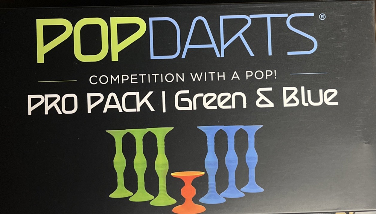 PopDarts Original Game Set – 6 Suction Darts w/ Carry Bag – Indoor Outdoor Fun