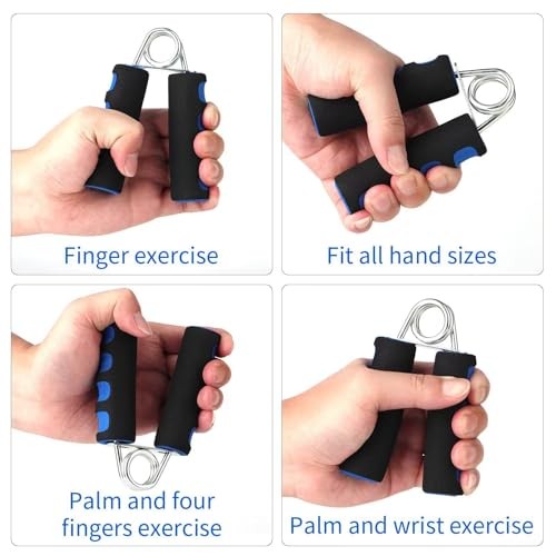 2 Pcs Soft Foam Hand Exerciser，Strengthen Hand Grip Exerciser for Quickly