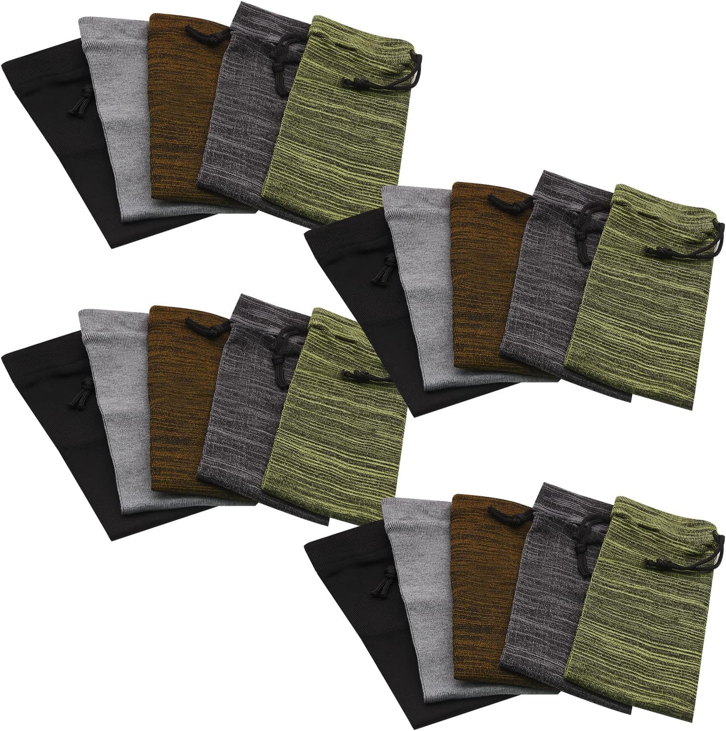 RUBY.Q 5/10/20Pcs Handgun Socks, 16In Silicone Treated Knit Gun Socks