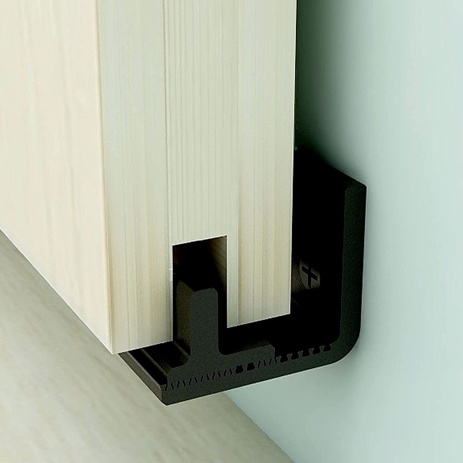Floor Guide for Barn Doors Heated Floor Friendly No Drilling Required