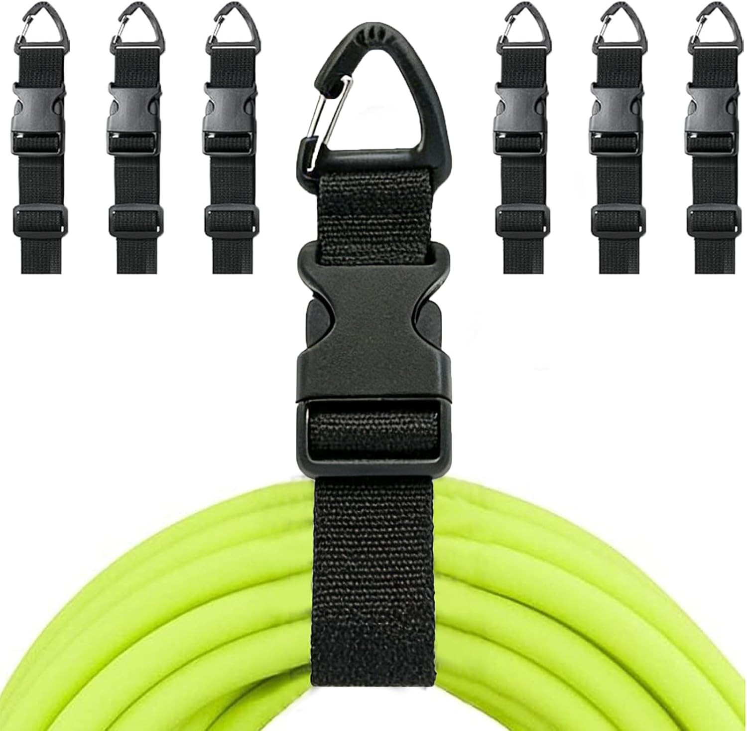 Heavy Duty Extension Cord Organizer 6 Pack Black 17" Adjustable Storage Straps w