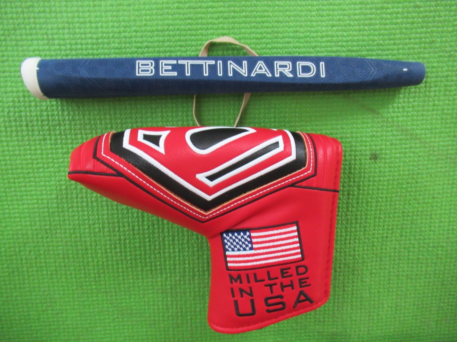 NEW Bettinardi Stock Stock putter head-cover hc + NEW bettinardi putter grip.