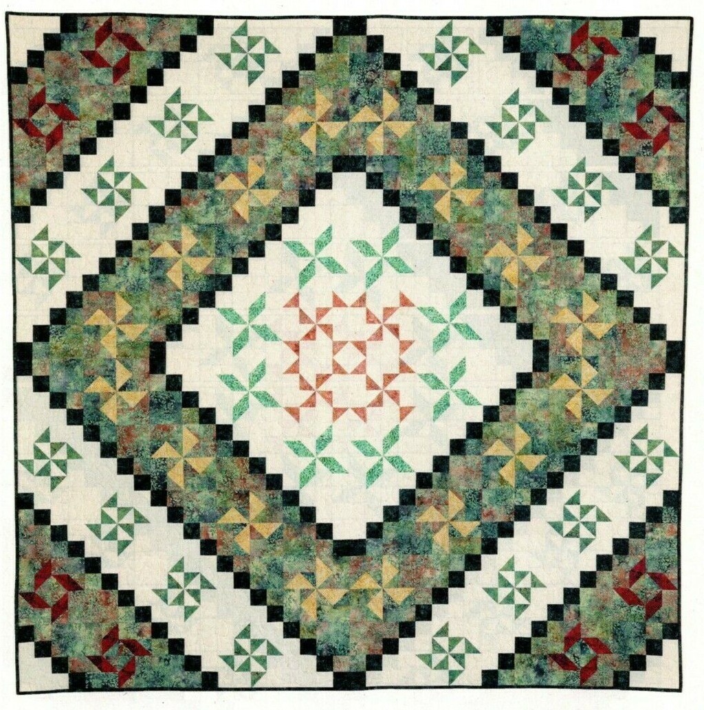 Diamond Dance Quilt Pattern Pieced TB