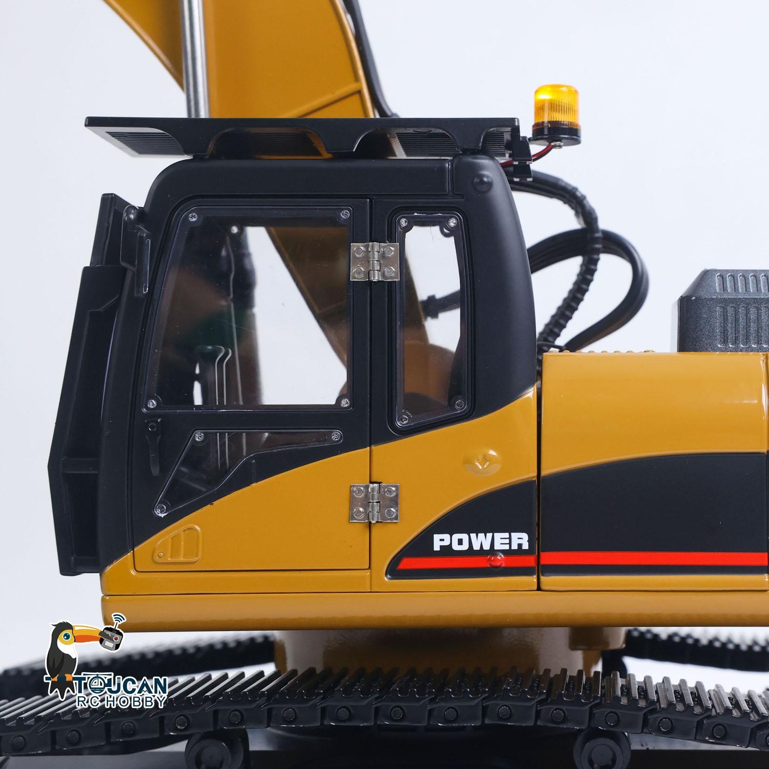 Used HUINA 580 1/14 Metal Excavator Engineering Car Electric Ball Grabber