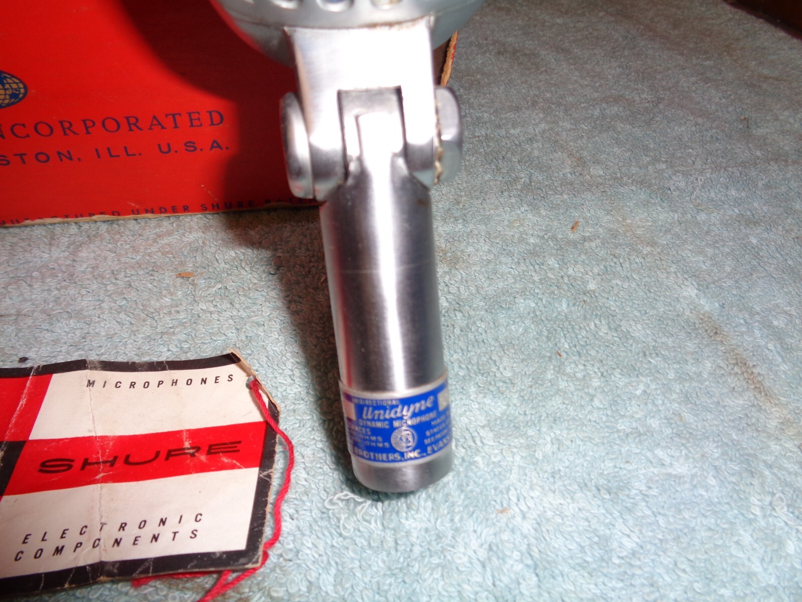 Shure 55S Vintage Dynamic Elvis Art Deco Microphone (tested, works well)
