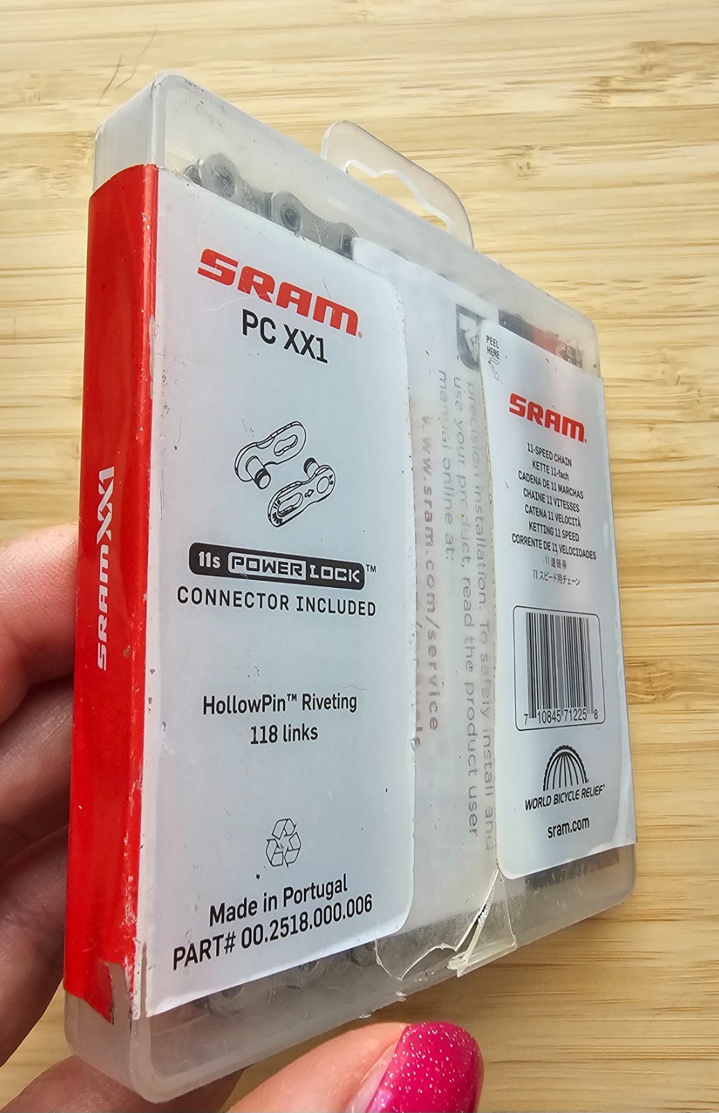 SRAM PCX1 11 Speed Chain 118 Links with PowerLock