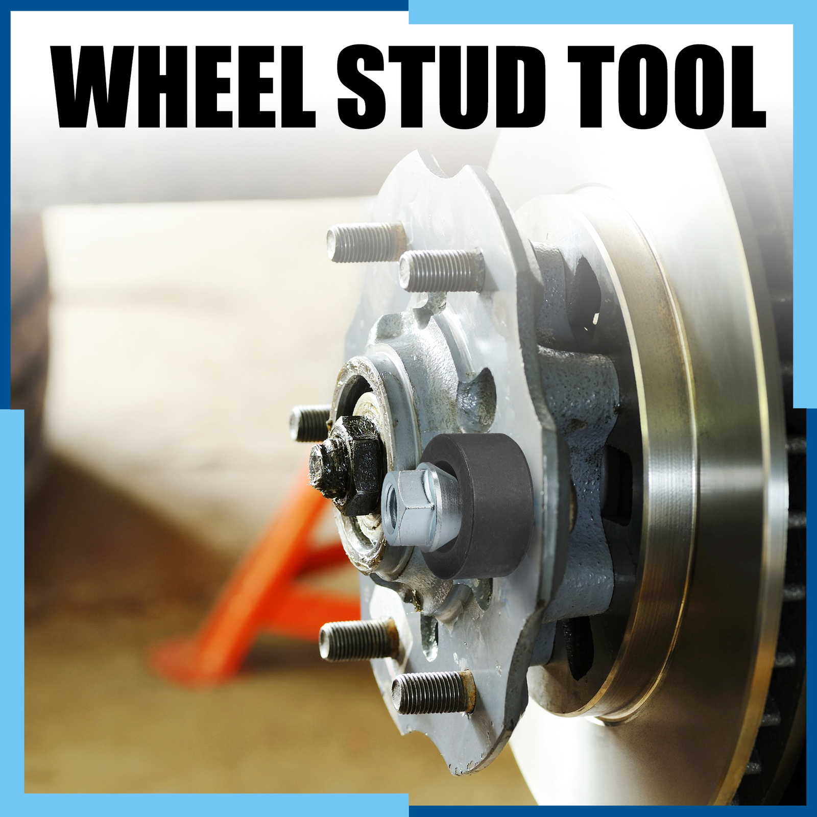 Universal Pack (2) Wheel Stud Installer Tool with 3/4" Hex Wheel Lug Nuts