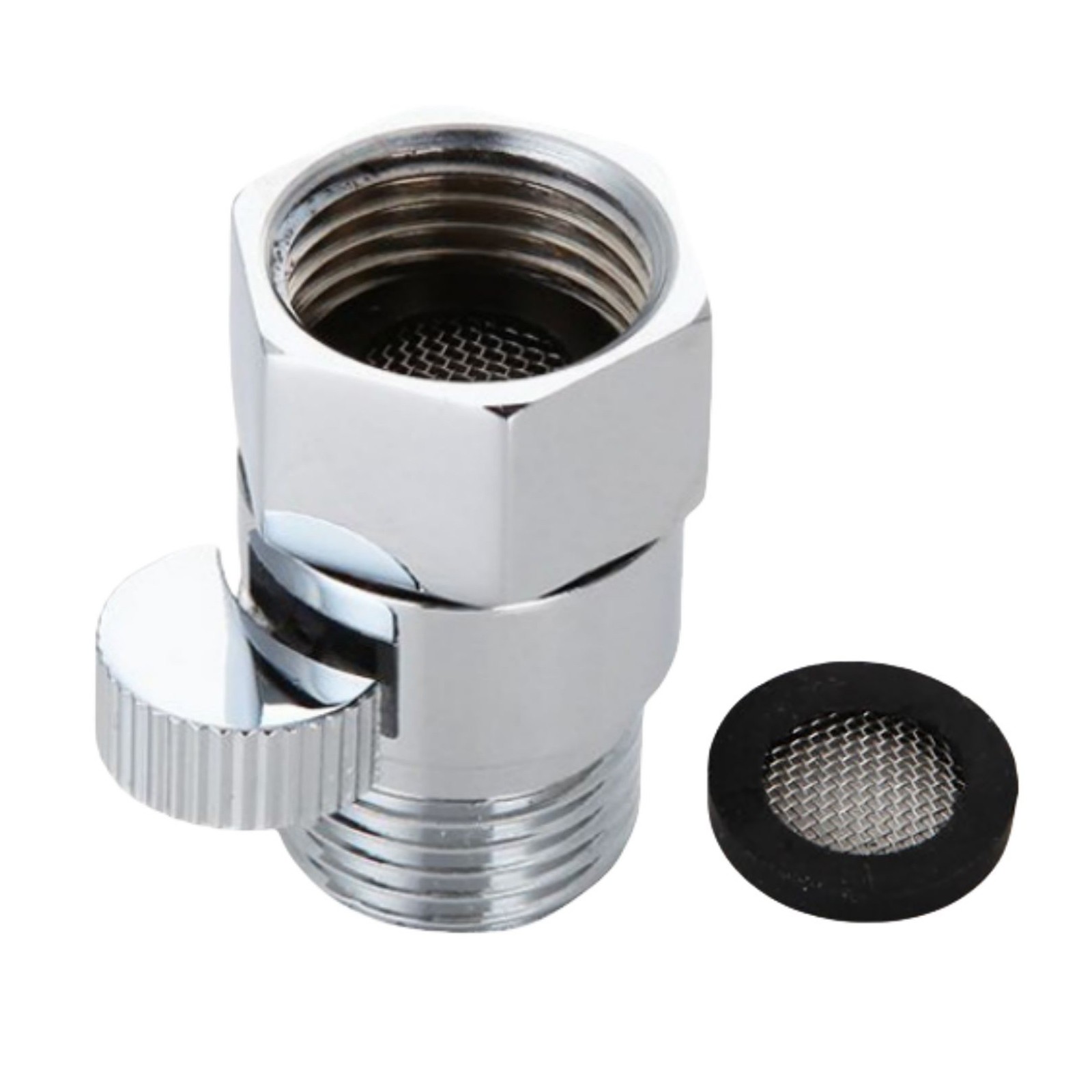 Silver Quick Control Adapter 1pcs Shower Shut-Off Valve Brass Water Saving