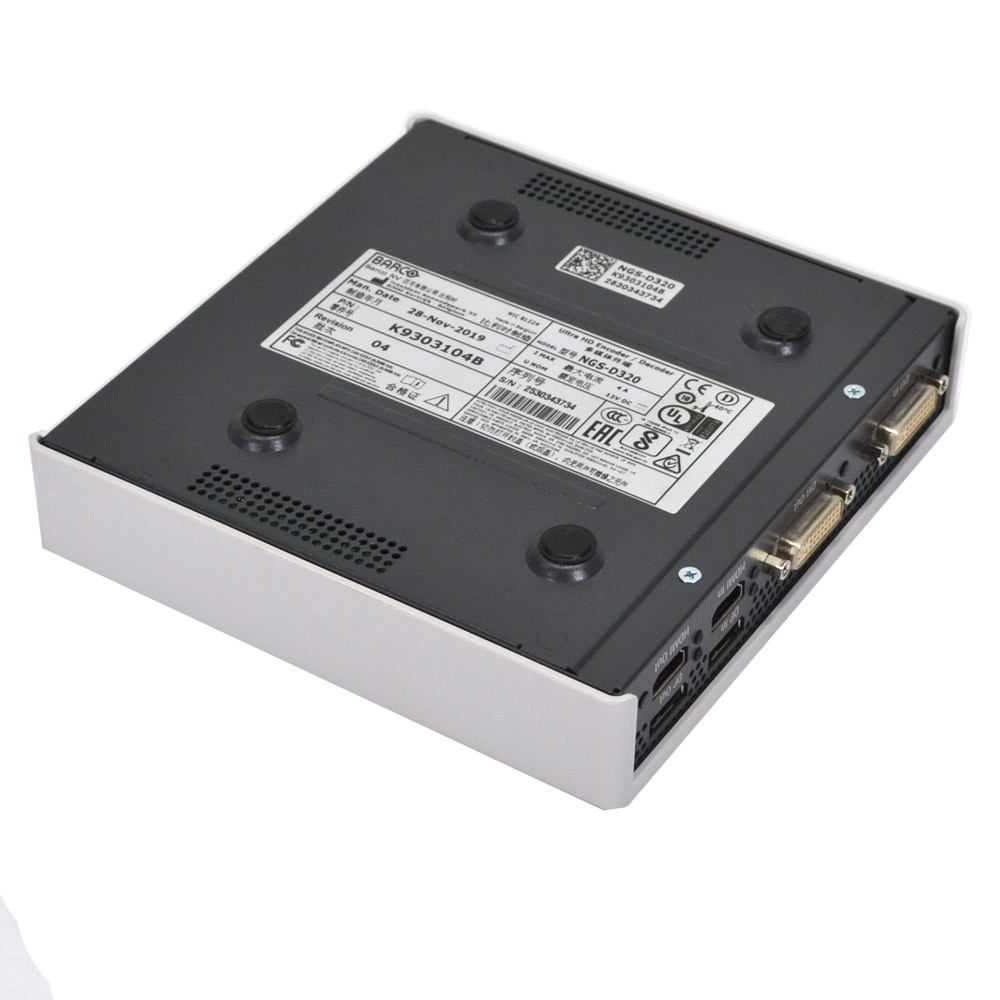Barco NGS-D320 Flex Pro 4K Dual-Channel H.264 & V2D Encoder PN: K9303104B