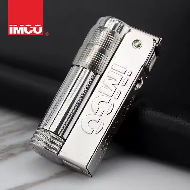 IMCO 6700 TRIPLEX SUPER PETROL TRENCH LIGHTER MADE IN AUSTRIA Silver w/ Box New