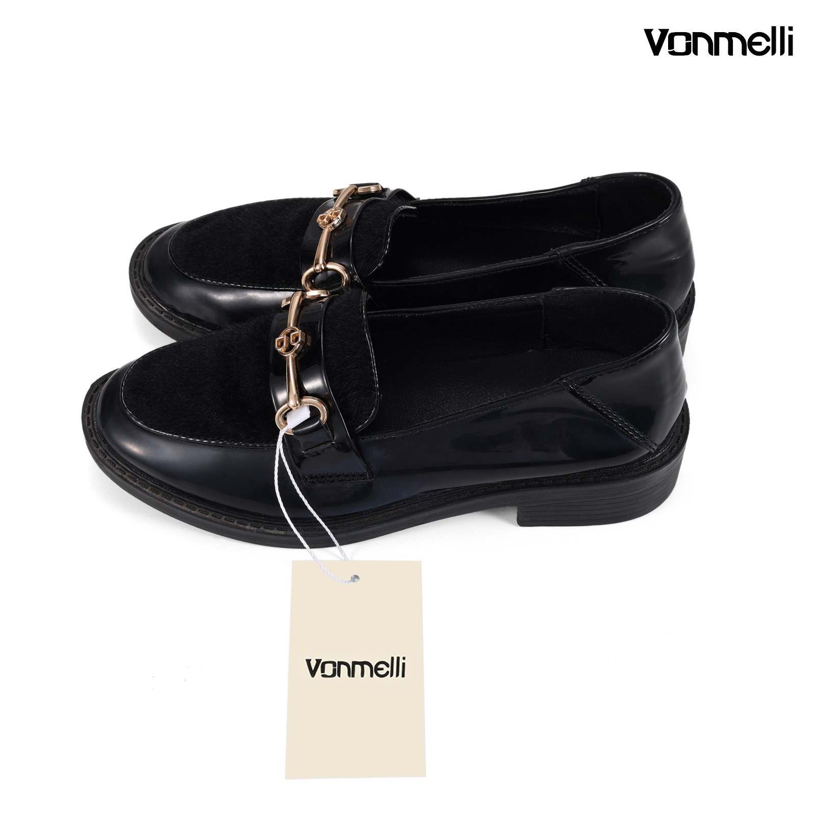 Vonmelli Women's Slip-On Loafer Shoes with Bit Accent