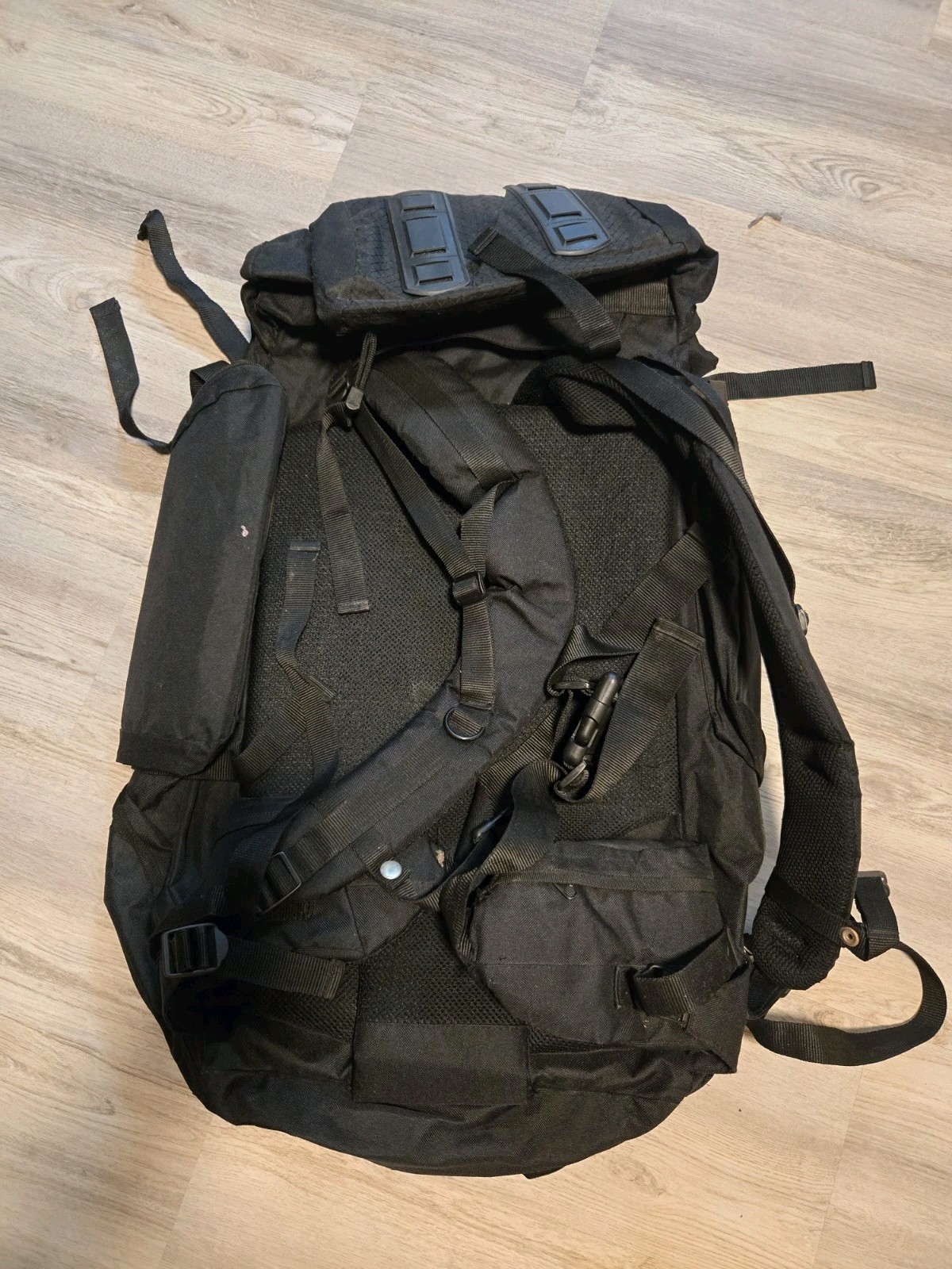 Outdoor Gear Hiking Backpack Multiple Pockets Camping Trail Mountains Black
