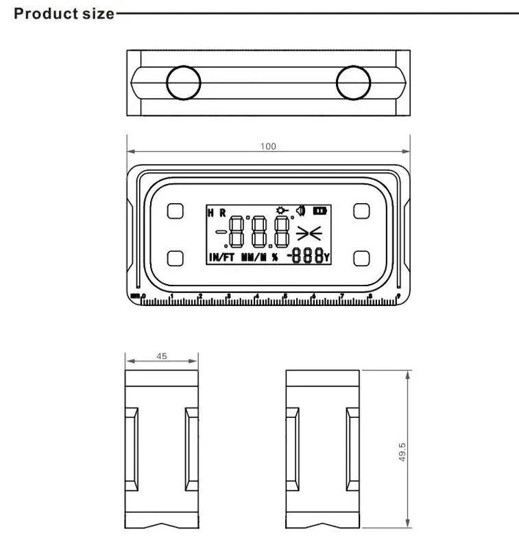 Digital Inclinometer Single Dual Axis Angle Gauge Touch Table Saw Woodworking