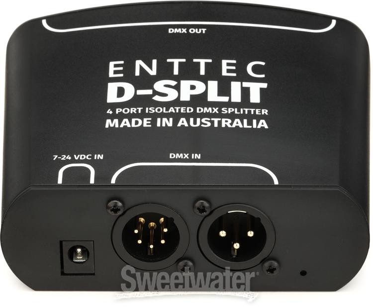 ENTTEC D-Split 4-port Isolated DMX Splitter