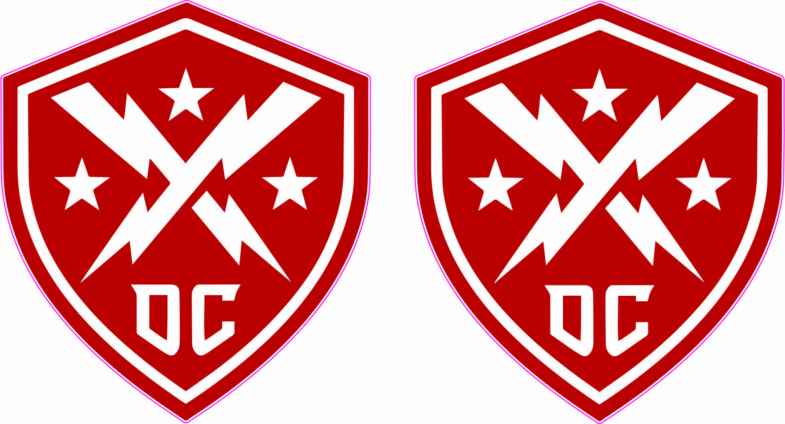 DC Defenders XFL Mini Football Helmet Decals
