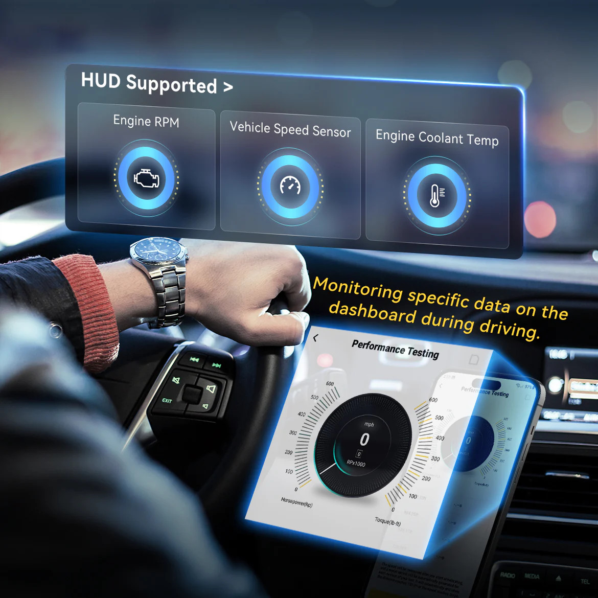 Mucar BT200 MAX OBD2 Diagnostic Tool All System Scanner with 15 Resets for iOS