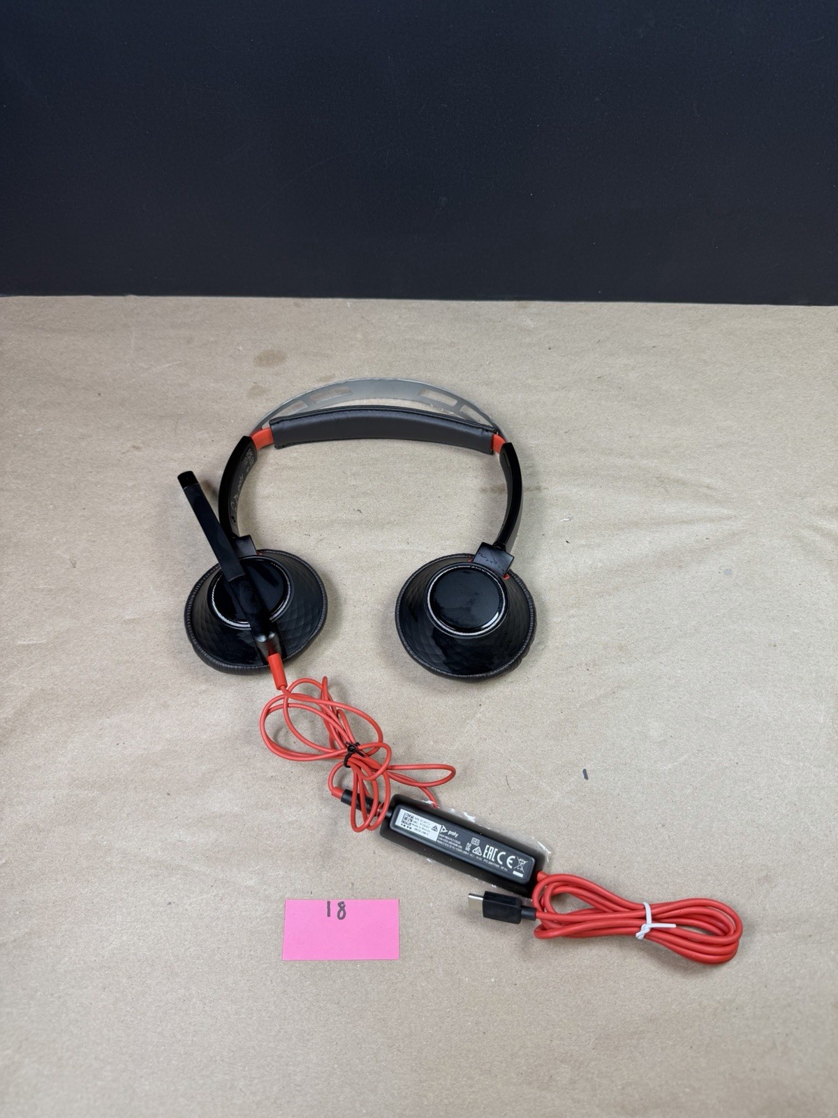 Poly Blackwire C5220 USB-C Stereo Headset Works Ships Fast!