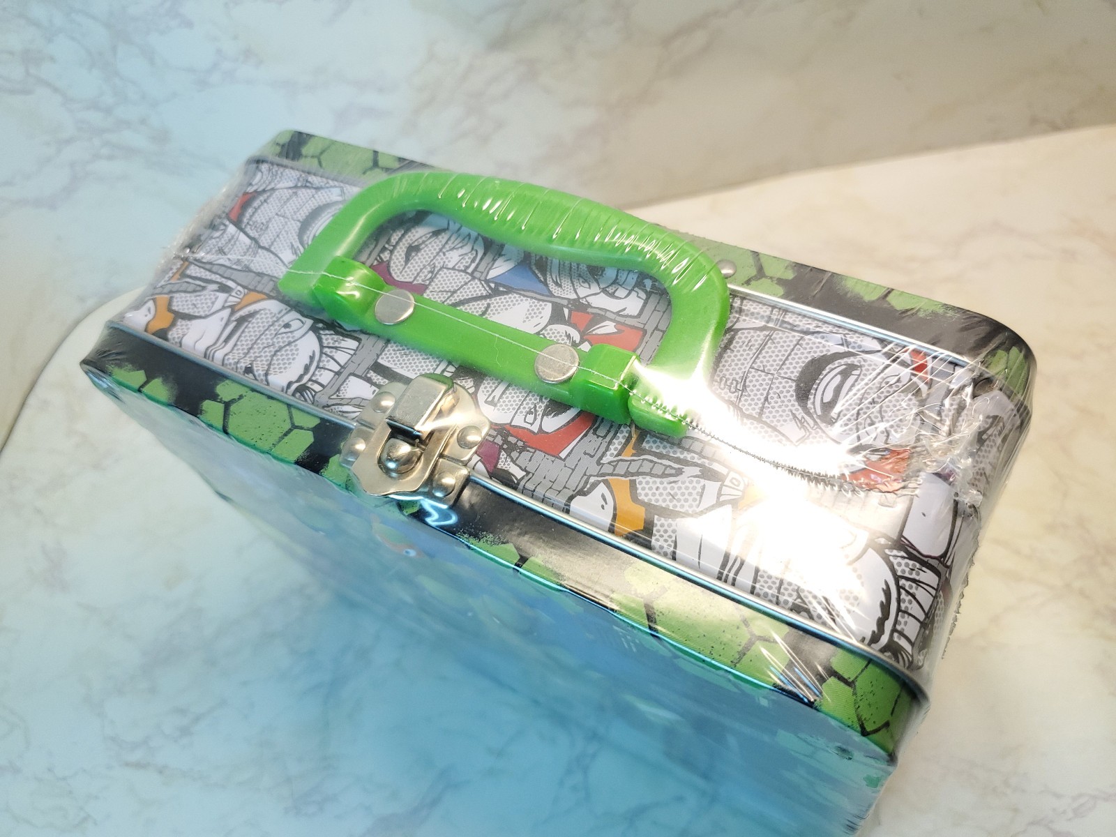 Teenage Mutant Ninja Turtles Lunchbox with 48 Pc Puzzle Cartoon TMNT New