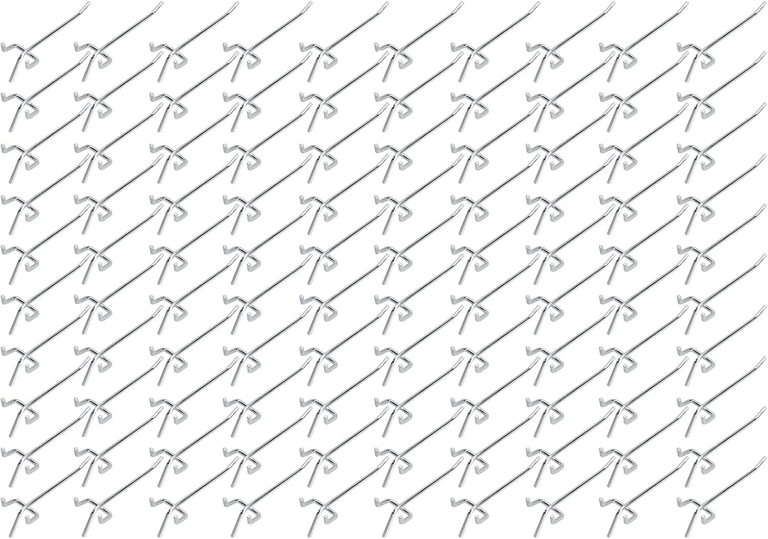 100 PC PEG Board Hooks 4 inch Pegboard Hooks 4" Length Wholesale Lot