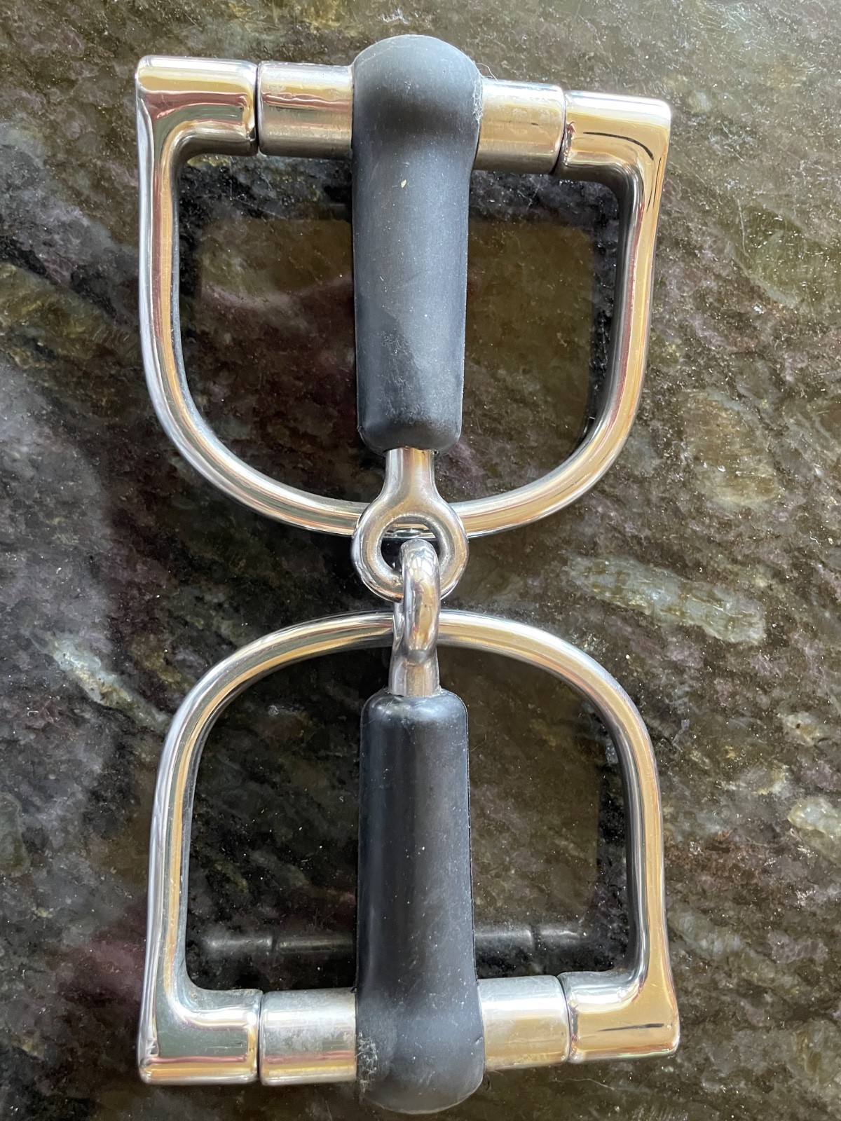 rubber mouth snaffle bit Dee Ring 5” Stainless Steel new