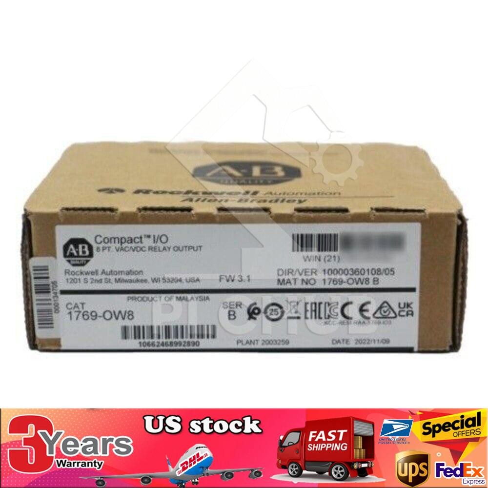 AB 1769-OW8 Ser B CompactLogix Relay Output Module 1769OW8 New Sealed USA