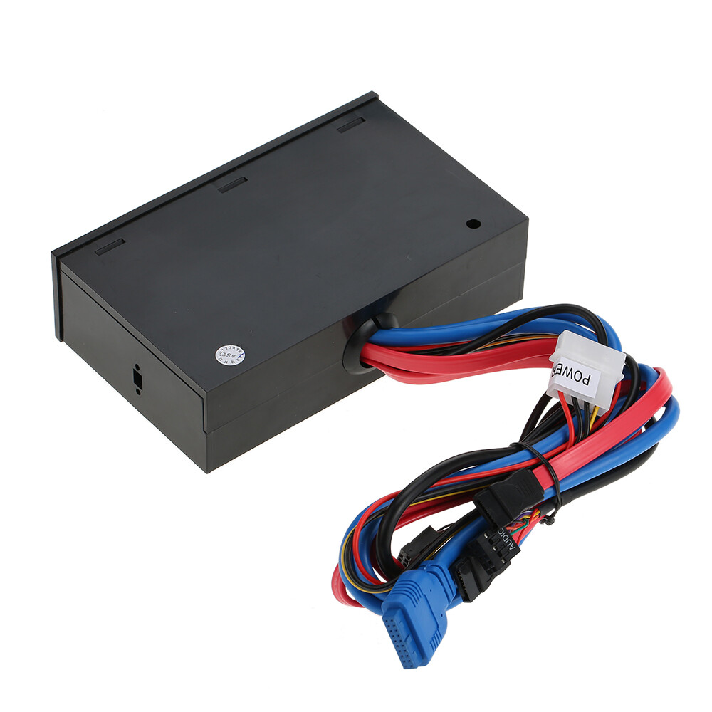 5.25 inch Multi-Function USB 3.0 Hub Front Panel Media Dashboard eSATA O4J1