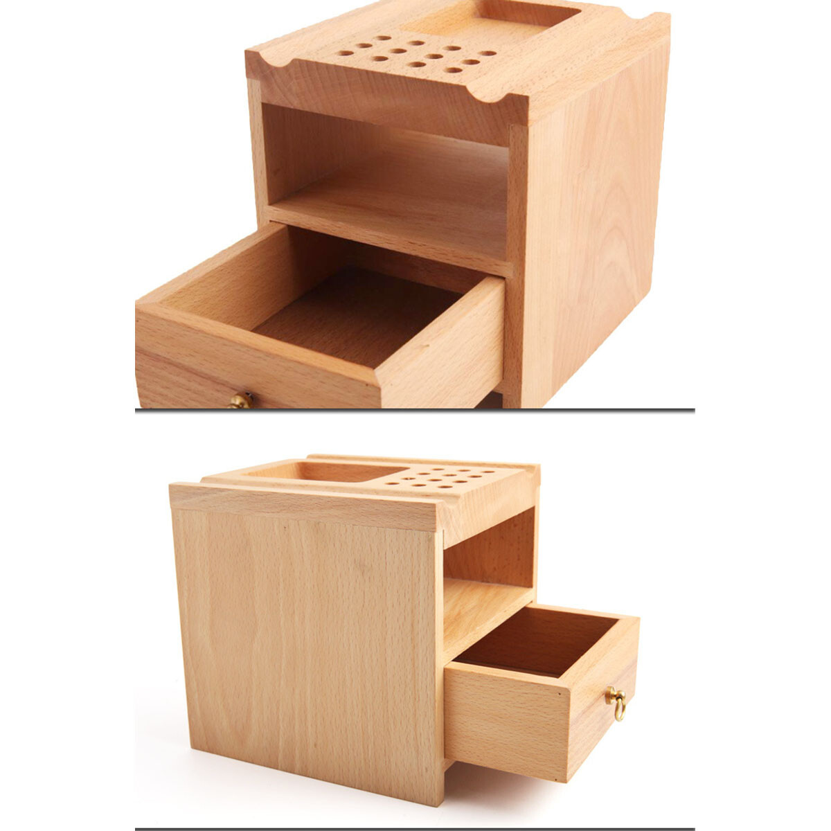 Leather Craft Beech Storage Tool stand Organiser for Iron Edge Carving Holder
