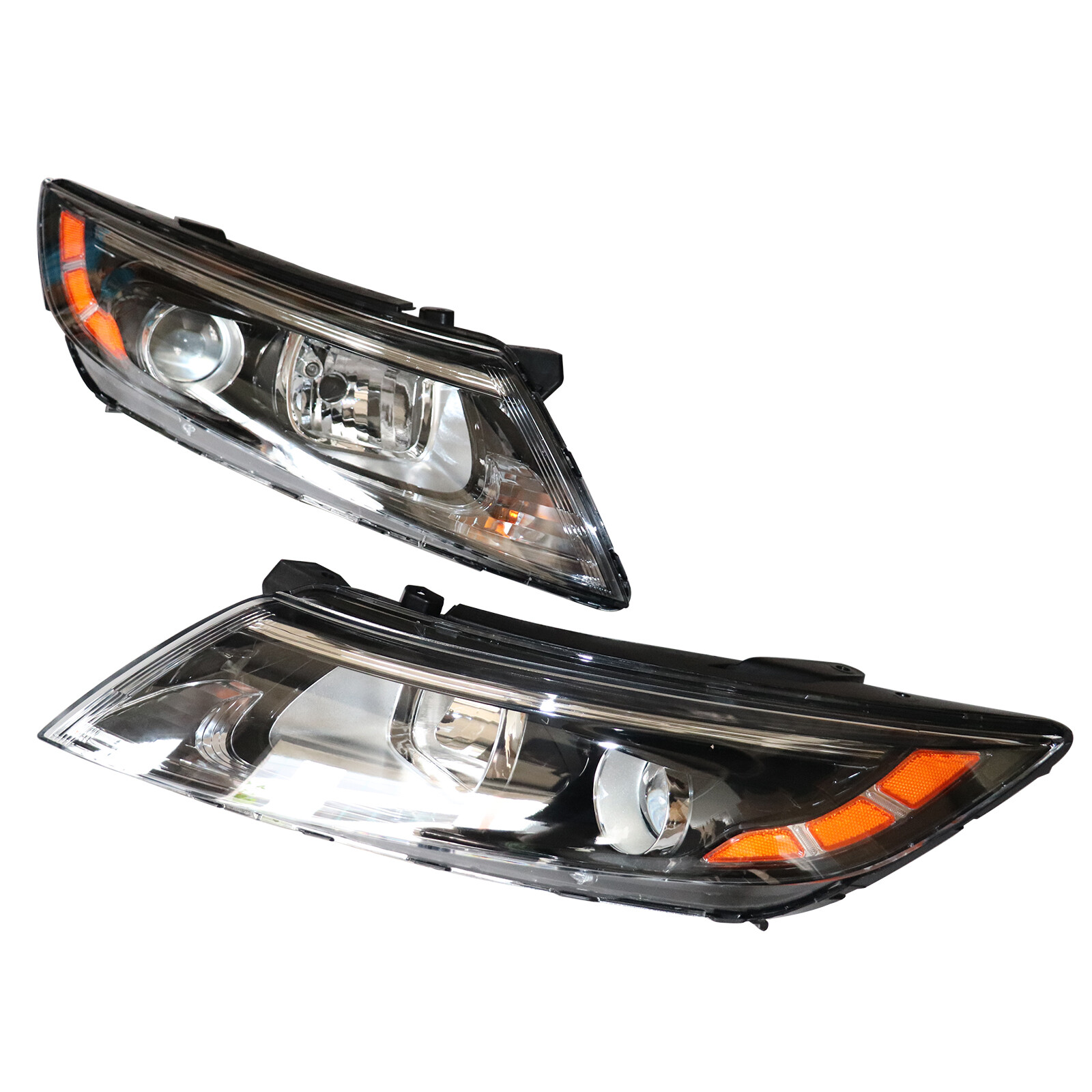 Pair Halogen Headlights For 2014-2015 Kia Optima EX LX SX Left + Right Headlamps