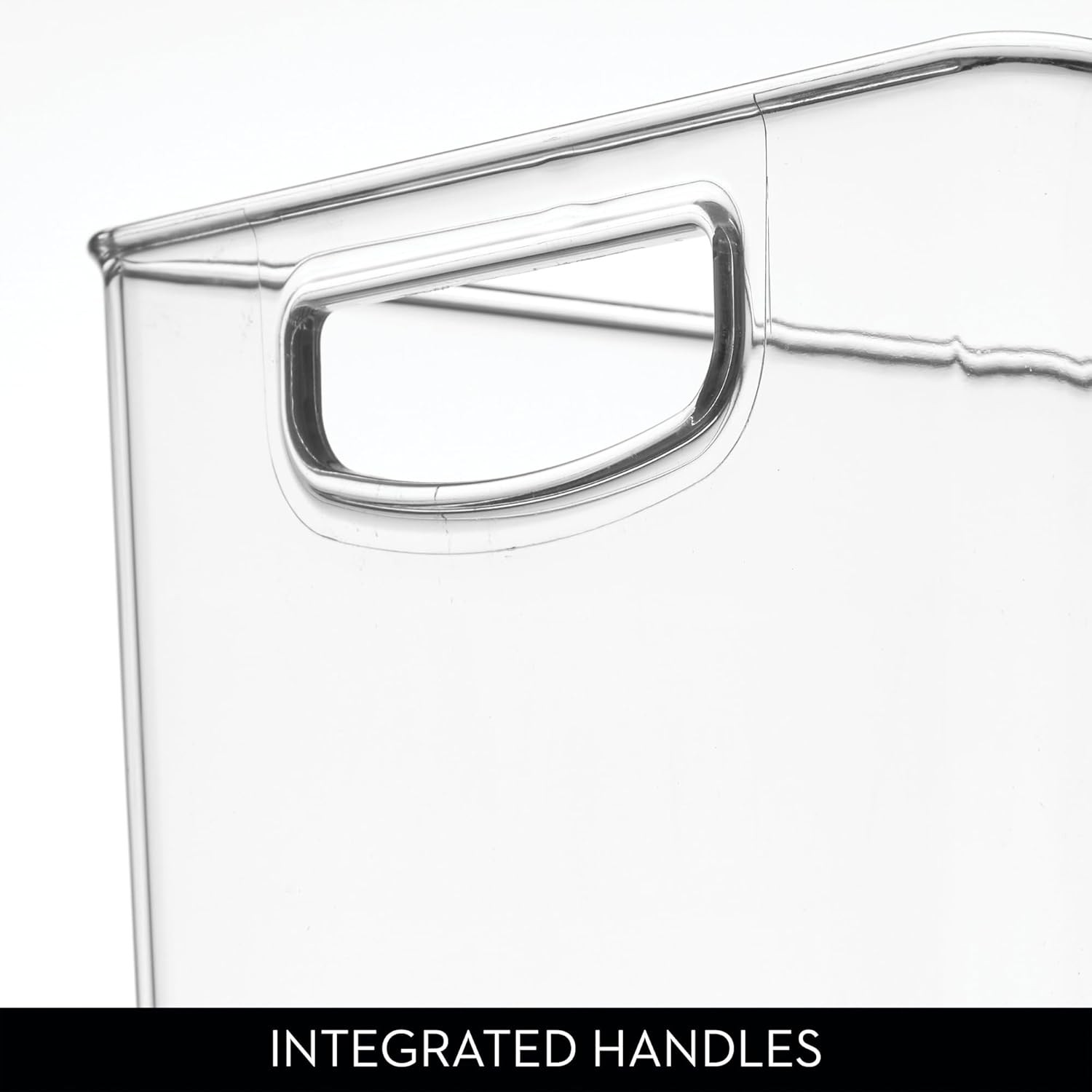iDesign Recycled Plastic Pantry Storage Bin Linus Collection Clear