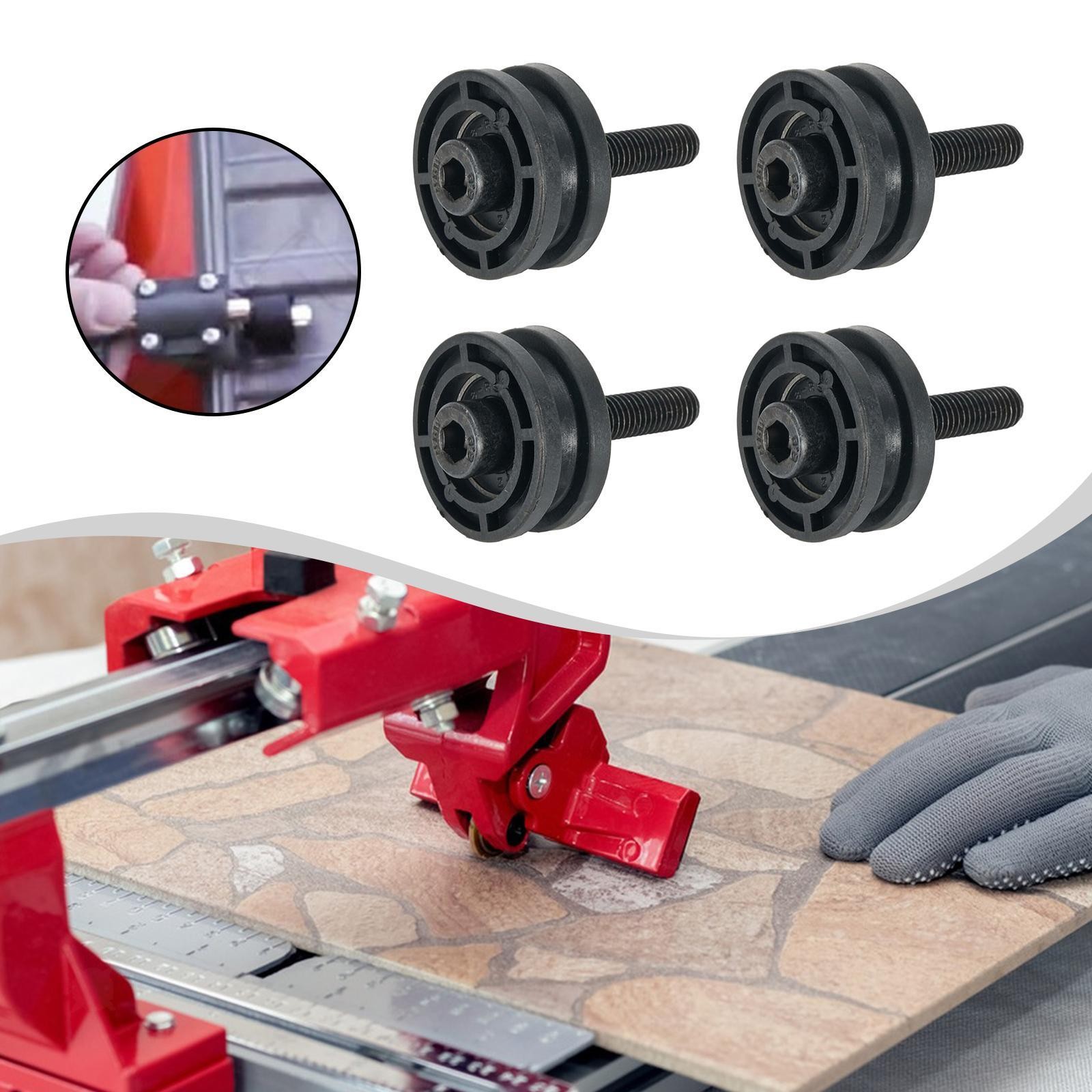 4x Tile Saw Roller Table Saw Parts Table Roller