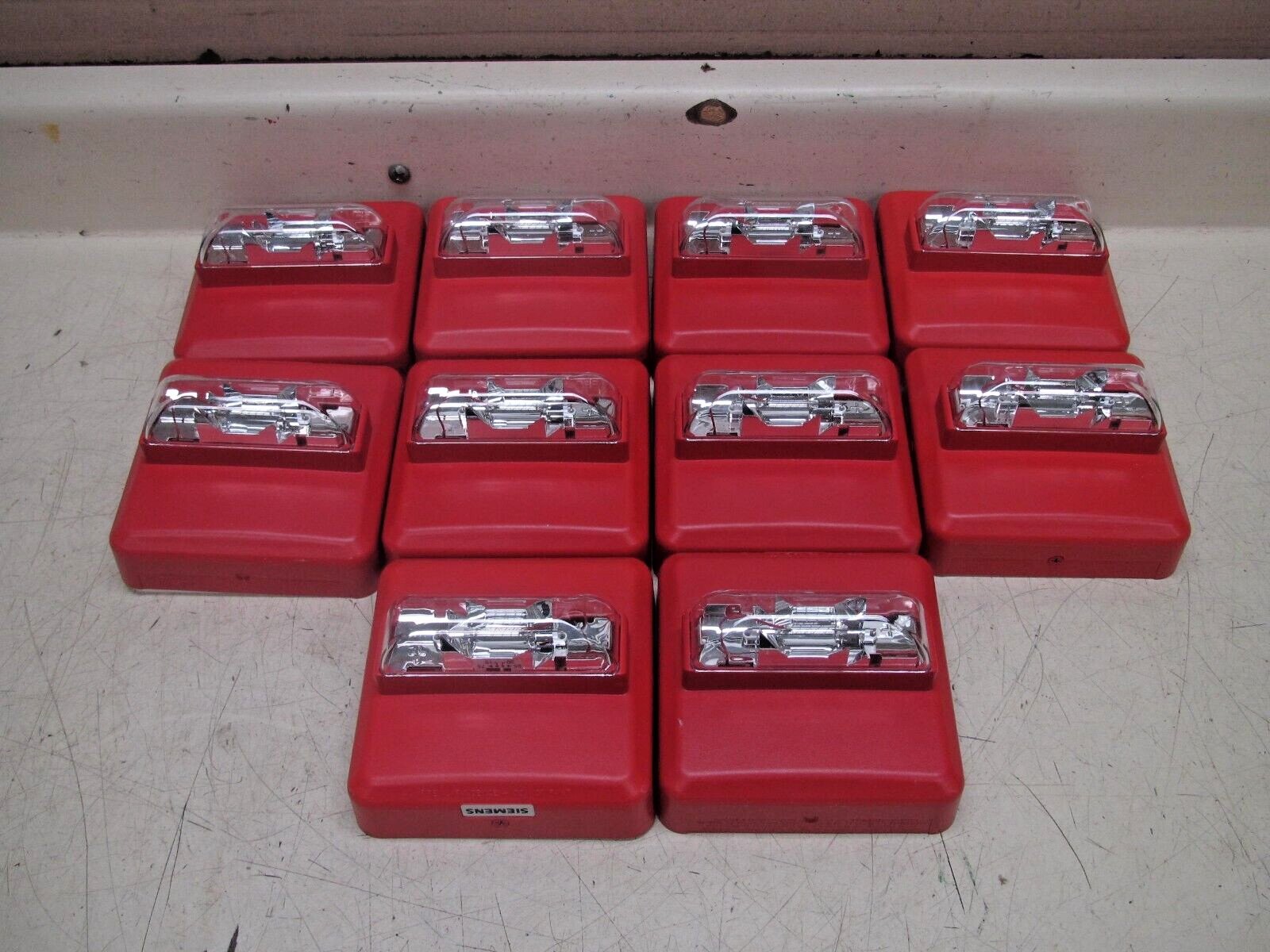 Lot Of 10 Siemens Multi-Candela Fire Strobe Alarm P/N: ZR-MC-CR FREE SHIPPING