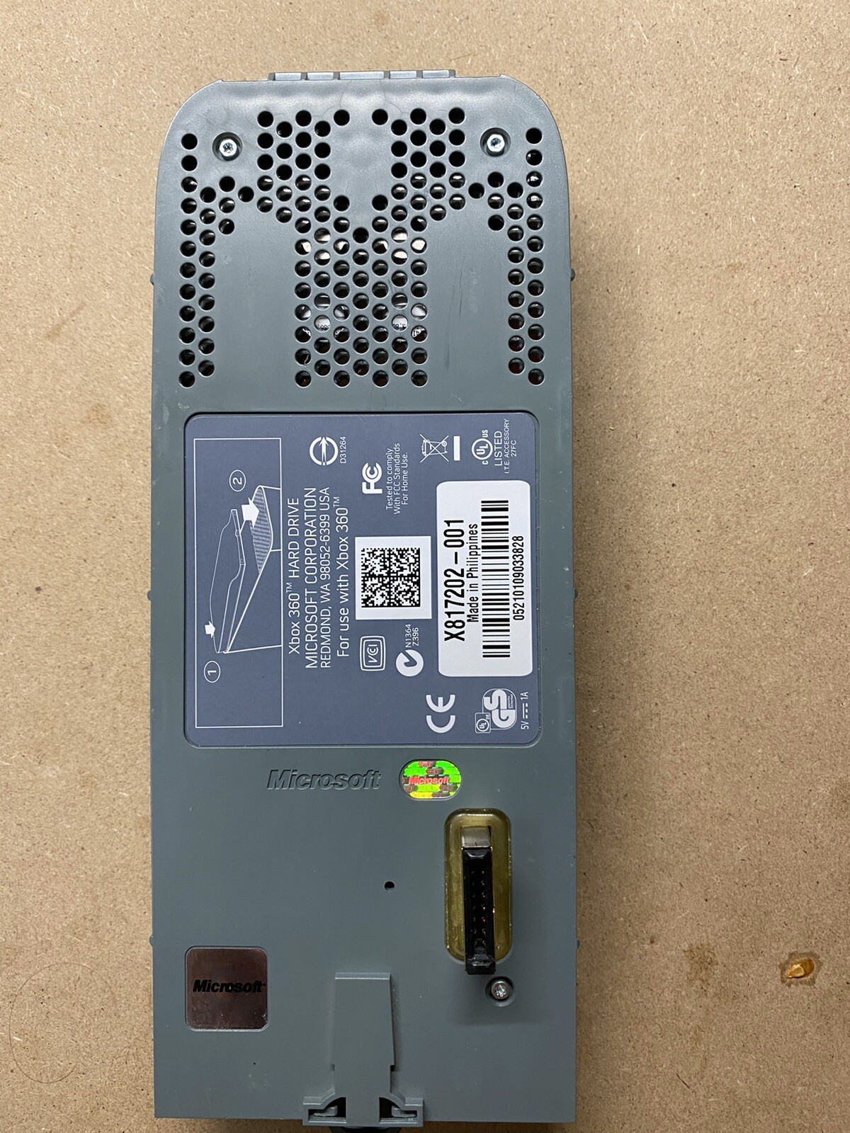 Microsoft Xbox 360 60GB External Hard Drive HDD OEM Tested