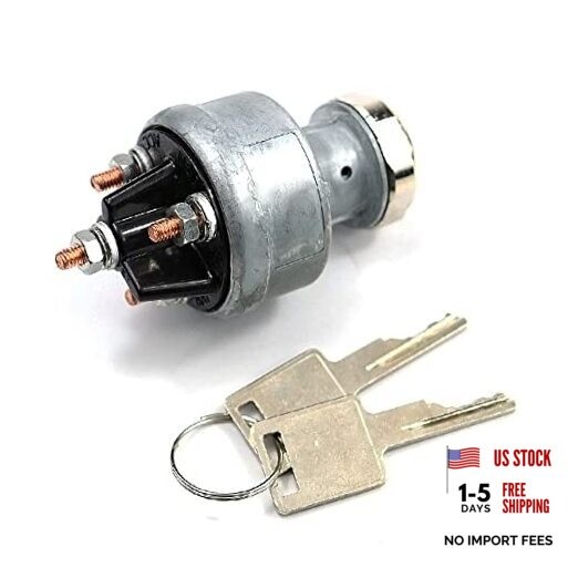 6665606 Ignition Switch with 2 Keys Compatible with Bobcat Loaders 310 313 322