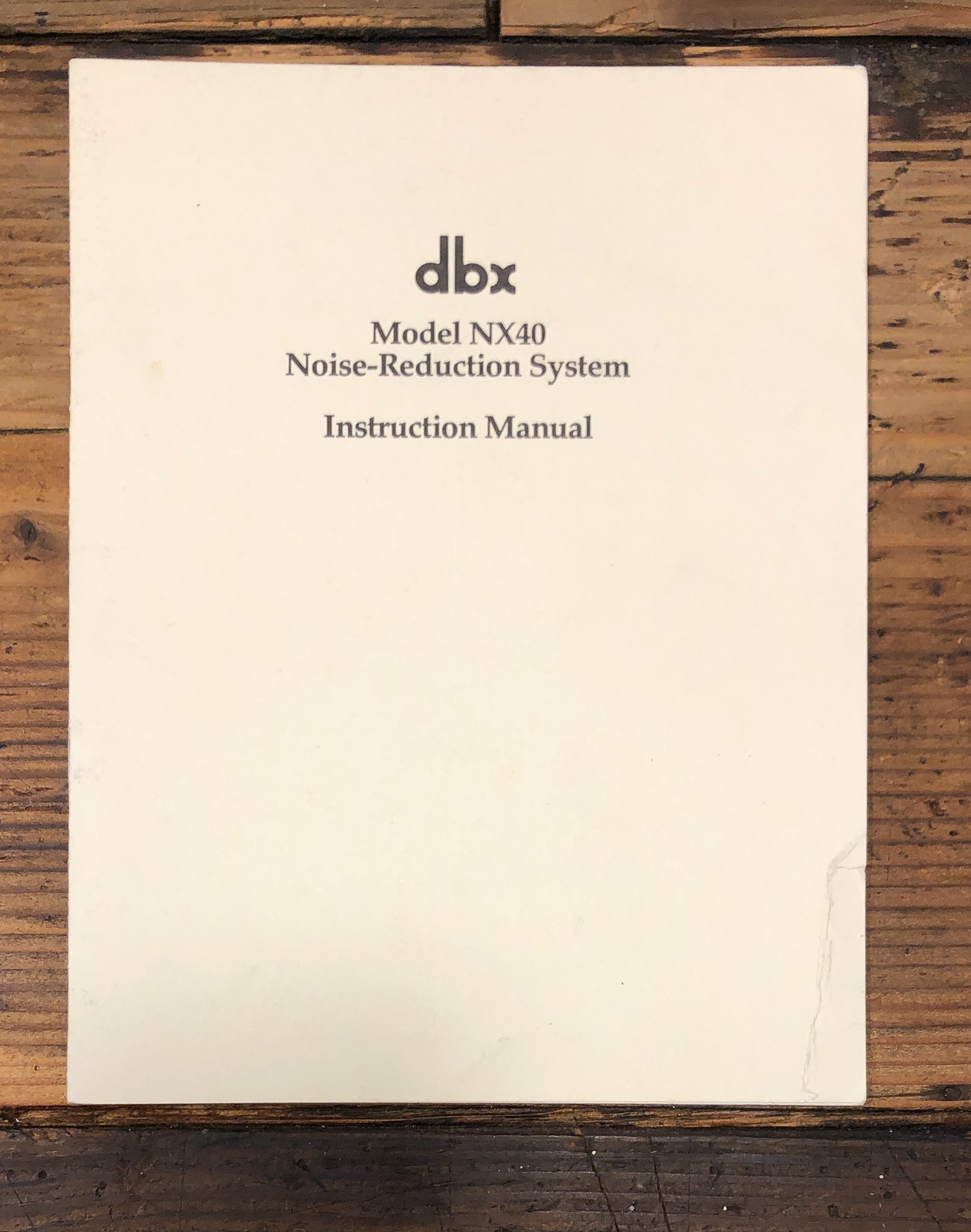 DBX NX40 NX-40 Noise Reduction System Owners / User Manual *Original*