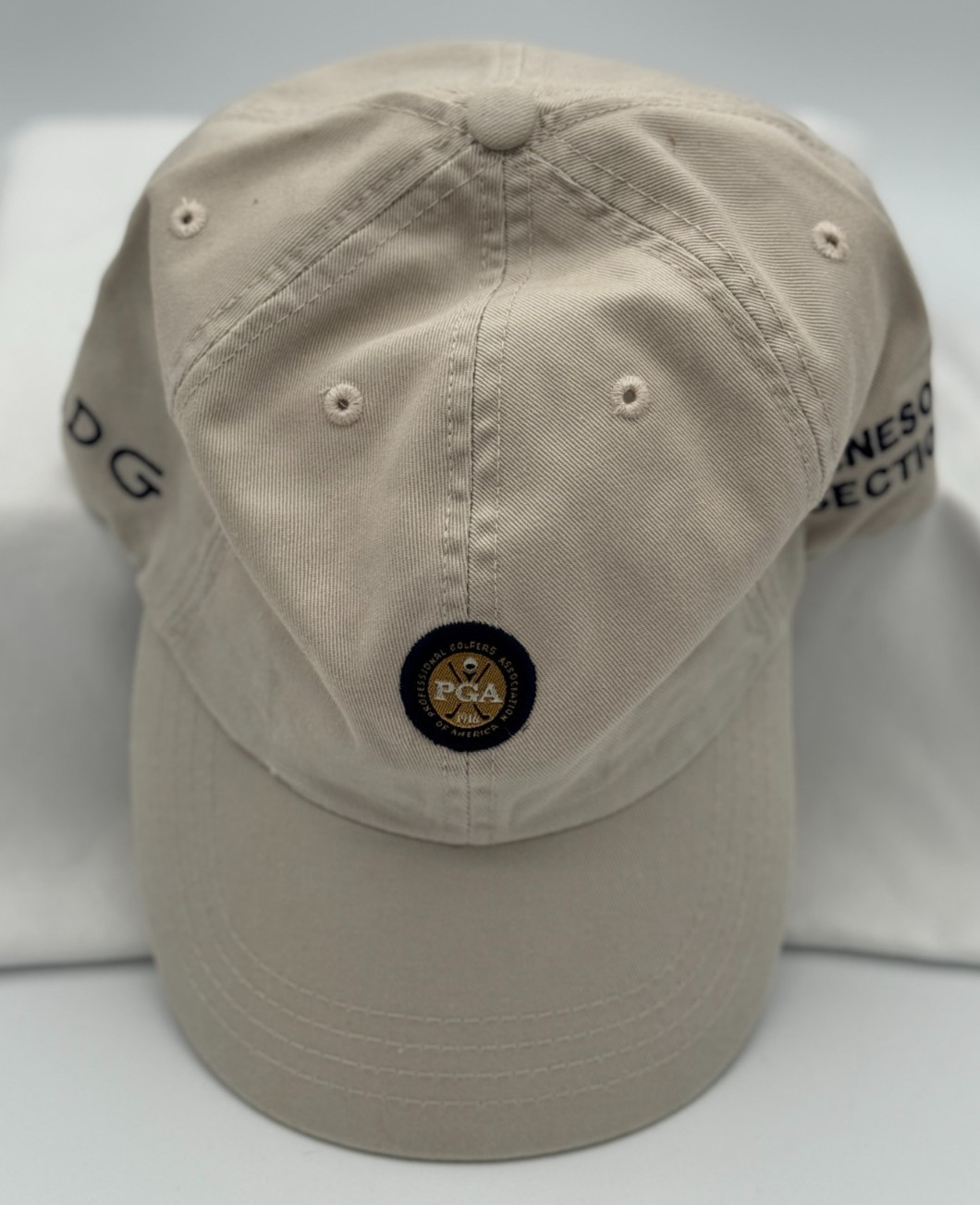 PGA Minnesota Section Strap Back Golf Hat / Cap - OSFA - NEW - Tan - NEW
