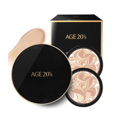 AGE 20's Signature Essence Cover Pact (Intense) Case 1p 14g + Refill 2p x 14g