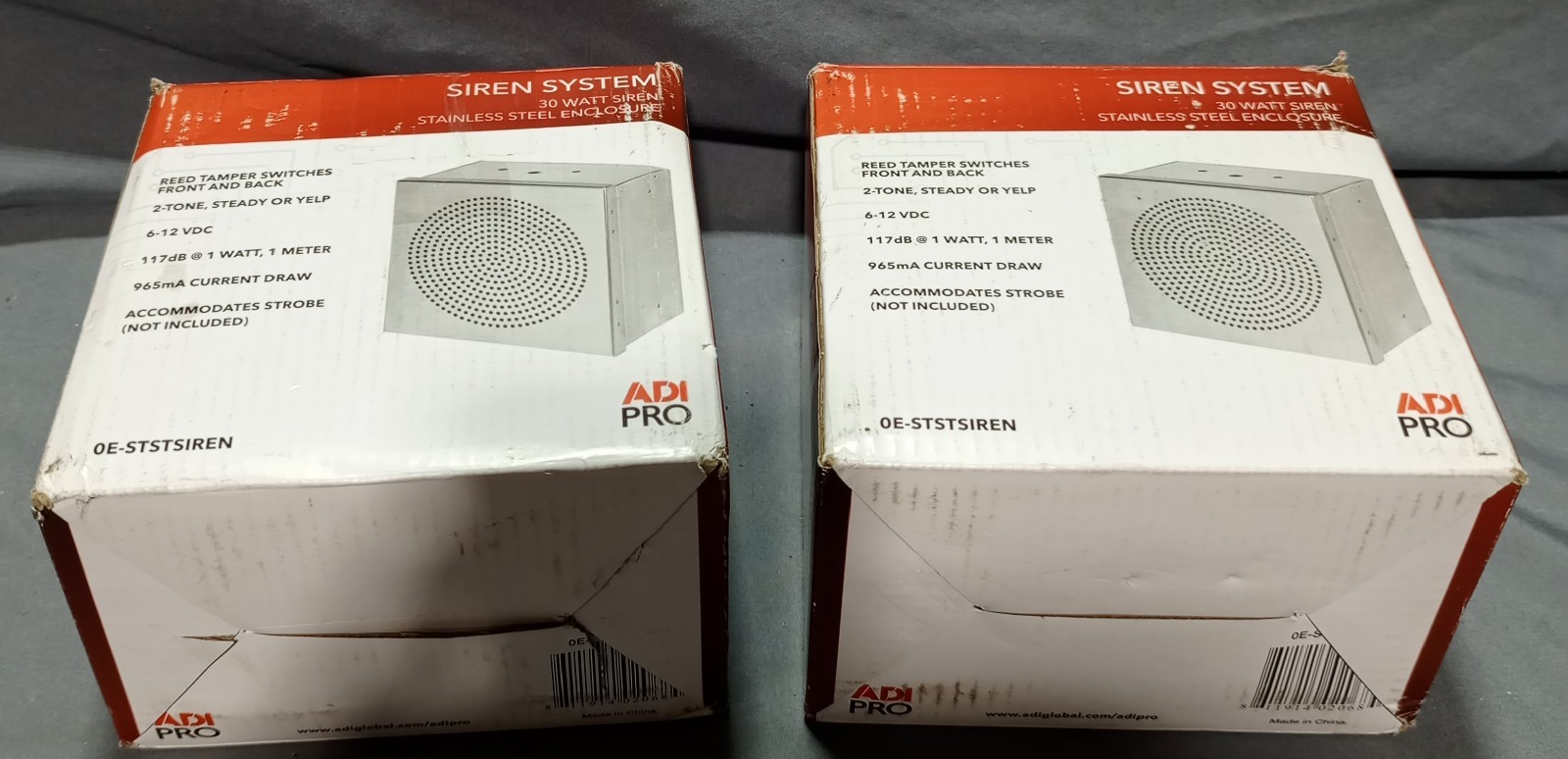 Lot Of 2 ADI Pro Siren System 30 Watt OE-STSTSIREN