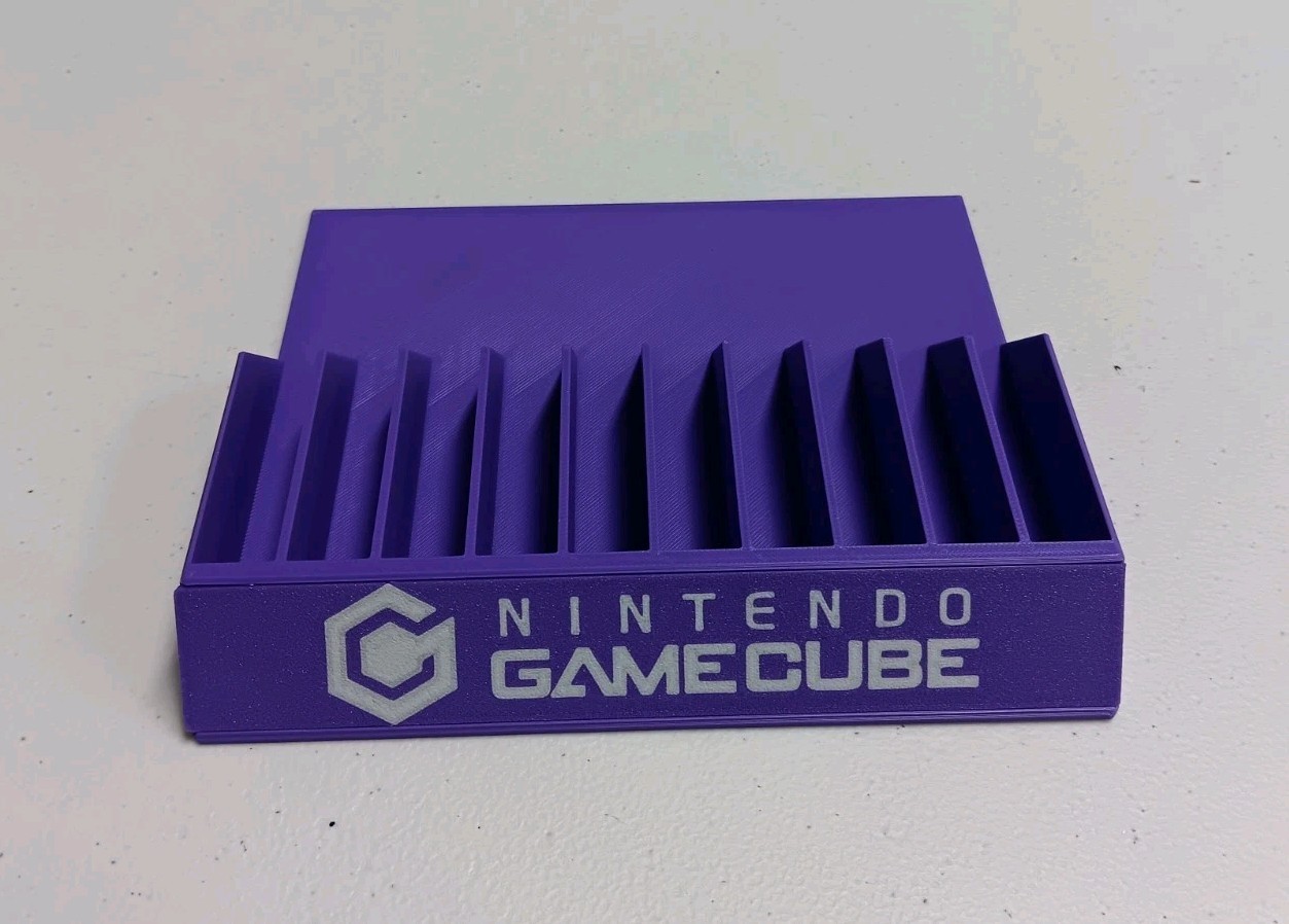 Nintendo GameCube / 10 Game Case Holder / Retro Game Storage Holder