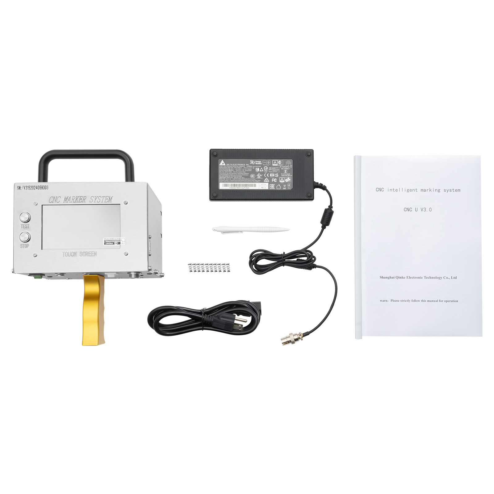 Portable Dot Peen Marking Machine Metal VIN Code Engraving Printer Touch Screen